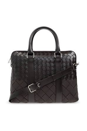 BOTTEGA VENETA オーストリッチ ビジネスバッグ BOTTEGA VENETA Intrecciato Leather Briefcase for Men | MR PORTER